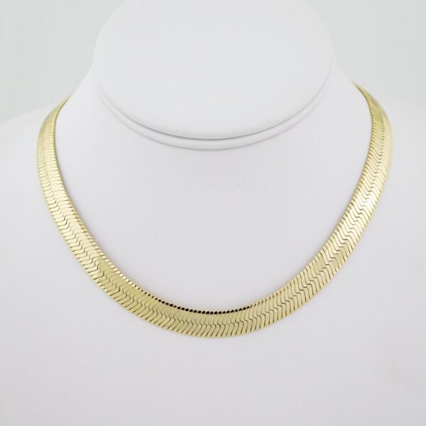 SET1524 Gargantilla - Choker W - Plain - 14K Real Color