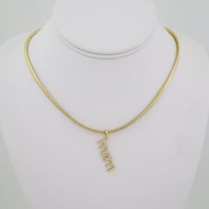 SET1526 Gargantilla - Choker W Pendants - Zircon Stone - 14K Real Color