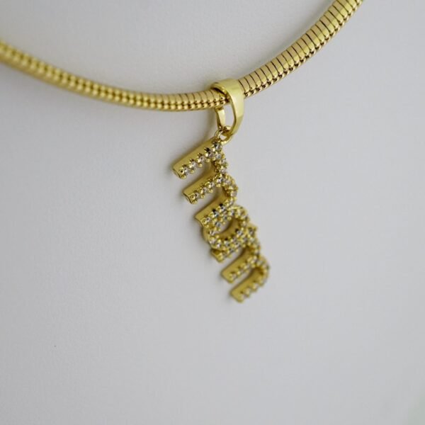 SET1526 Gargantilla - Choker W Pendants - Zircon Stone - 14K Real Color - Image 2