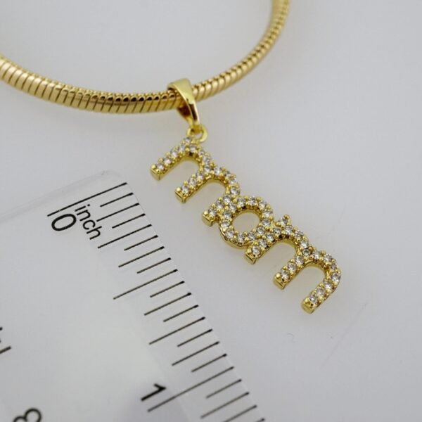 SET1526 Gargantilla - Choker W Pendants - Zircon Stone - 14K Real Color - Image 3