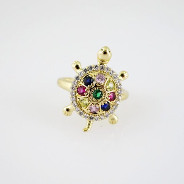 R698.1 RING - ANILLO - Zircon Stone - 14K Real Color