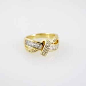 R700 RING - ANILLO - Zircon Stone - 14K Real Color