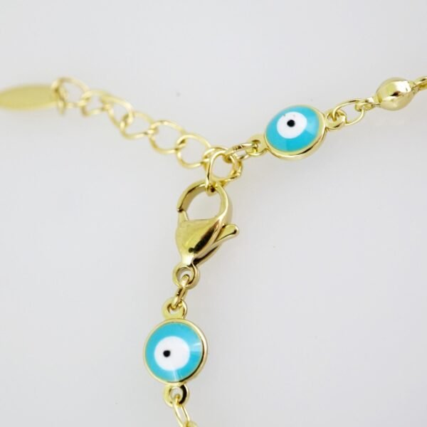 B1410 Bracelet - Pulseras - Plain - 14K Real Color - OJITOS - Image 3