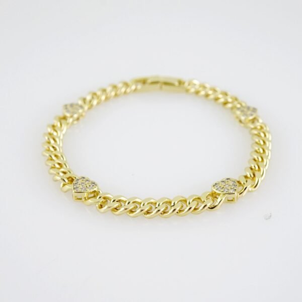 B1412 Bracelet - Pulseras - Zircon Stone - 14K Real Color - Image 2
