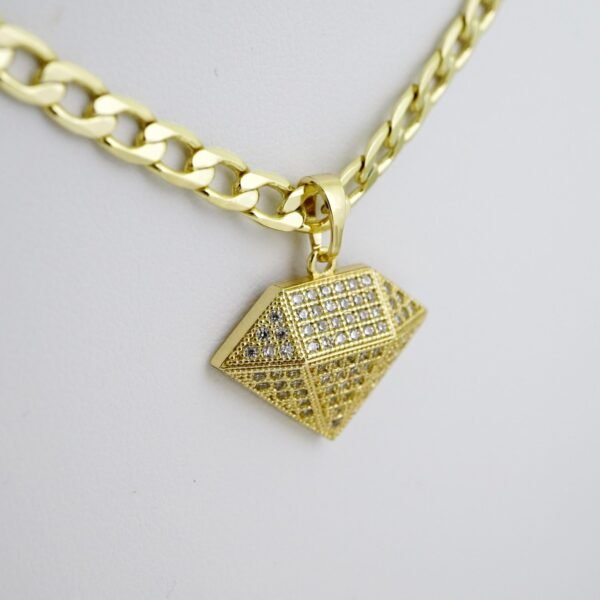 SET1534 Cadenas & Colgantes - Chain - Pendants -  14K Real Color - Zircon Stone - 4mmX50cm - Image 2