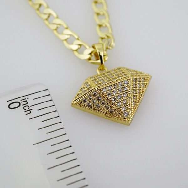 SET1534 Cadenas & Colgantes - Chain - Pendants -  14K Real Color - Zircon Stone - 4mmX50cm - Image 3