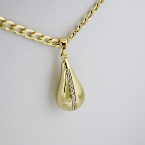SET1536 Cadenas & Colgantes - Chain - Pendants -  14K Real Color - Zircon Stone - 3mmX45cm - Image 2