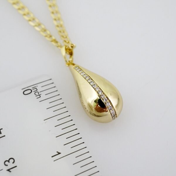 SET1536 Cadenas & Colgantes - Chain - Pendants -  14K Real Color - Zircon Stone - 3mmX45cm - Image 3