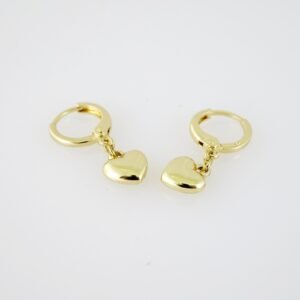 E2056 Earrings - Aretes - Plain - 14K Real Color