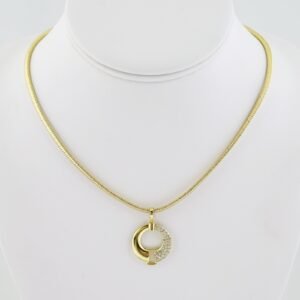 SET1541 Cadenas - Pulsera - Chain - Bracelet - 14K Real Color - Zircon Stone
