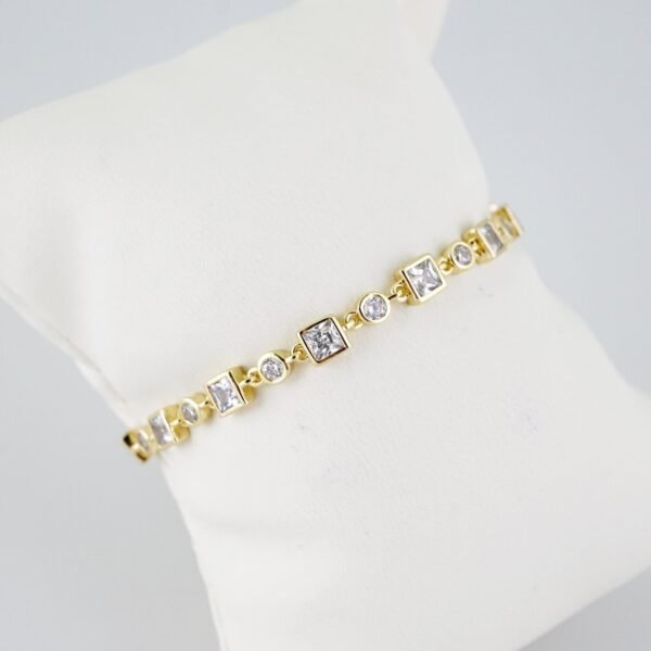 B1416 Bracelet - Pulseras - Zircon Stone - 14K Real Color