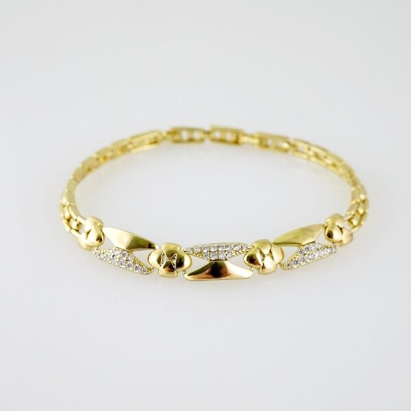B1423 Bracelet - Pulseras - Zircon Stone - 14K Real Color - Image 2