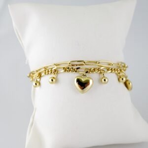 B1424 Bracelet - Pulseras - Plain - 14K Real Color