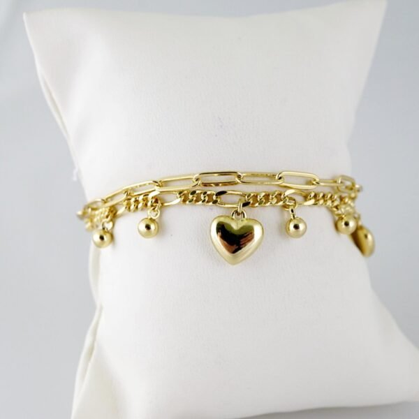 B1424 Bracelet - Pulseras - Plain - 14K Real Color