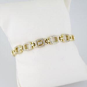 B1429 Bracelet - Pulseras - Zircon Stone - 14K Real Color