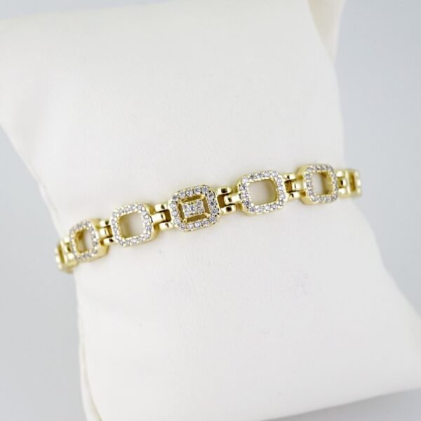B1429 Bracelet - Pulseras - Zircon Stone - 14K Real Color
