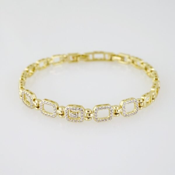 B1429 Bracelet - Pulseras - Zircon Stone - 14K Real Color - Image 2