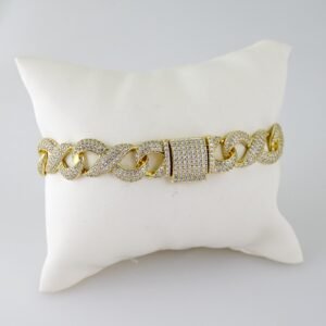 B1435 Bracelet - Pulseras - Zircon Stone - 14K Real Color