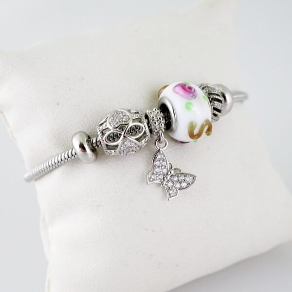 B1437 Bracelet - Pulseras - Zircon Stone - Silver Color