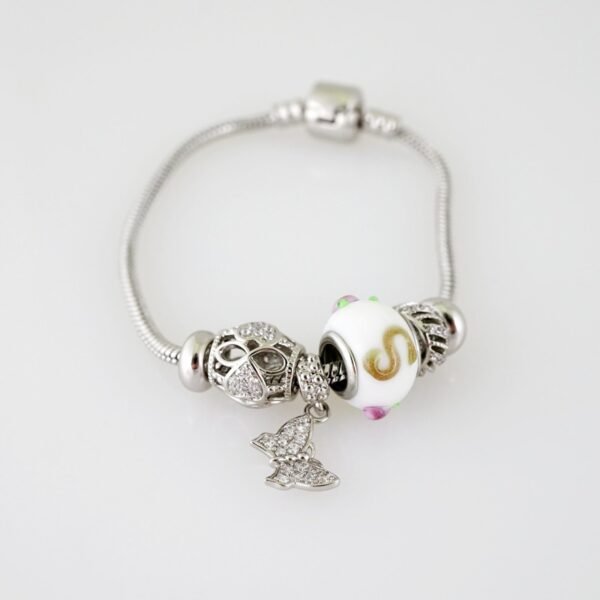 B1437 Bracelet - Pulseras - Zircon Stone - Silver Color - Image 2