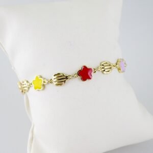 B1438 Bracelet - Pulseras - Plain - 14K Real Color - Multicolor