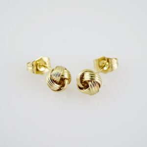 E2065 Earrings - Aretes - Plain - 14K Real Color