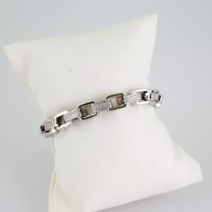 B1439 Bracelet - Pulseras - Zircon Stone - Silver Color
