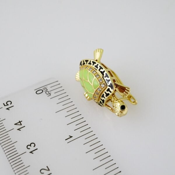 E2103 Earrings - Aretes - Zircon Stone - 14K Real Color - Image 3