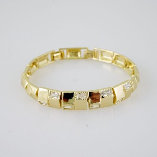 B1451 Bracelet - Pulseras - Zircon Stone - 14K Real Color - Image 2