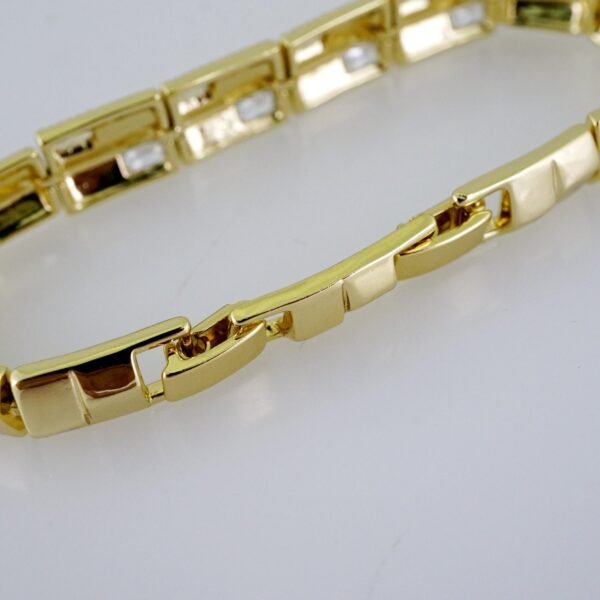 B1451 Bracelet - Pulseras - Zircon Stone - 14K Real Color - Image 3