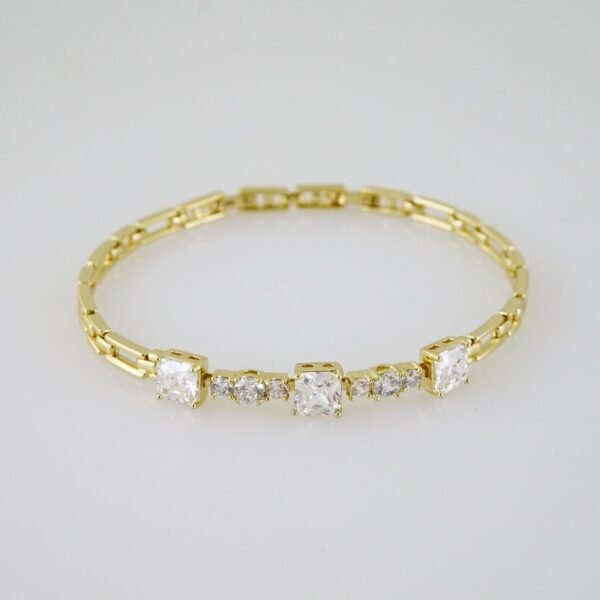 B1452 Bracelet - Pulseras - Zircon Stone - 14K Real Color - Image 2