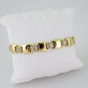 B1453 Bracelet - Pulseras - Zircon Stone - 14K Real Color