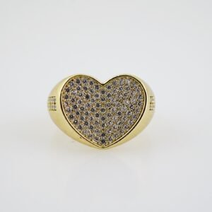 R708 RING - ANILLO - Zircon Stone - 14K Real Color