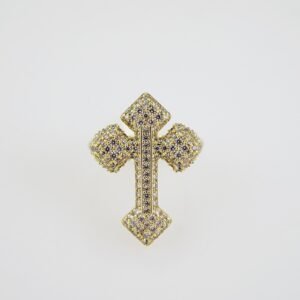 R709 RING - ANILLO - Zircon Stone - 14K Real Color