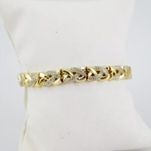 B1463 Bracelet - Pulseras - Zircon Stone - 14K Real Color