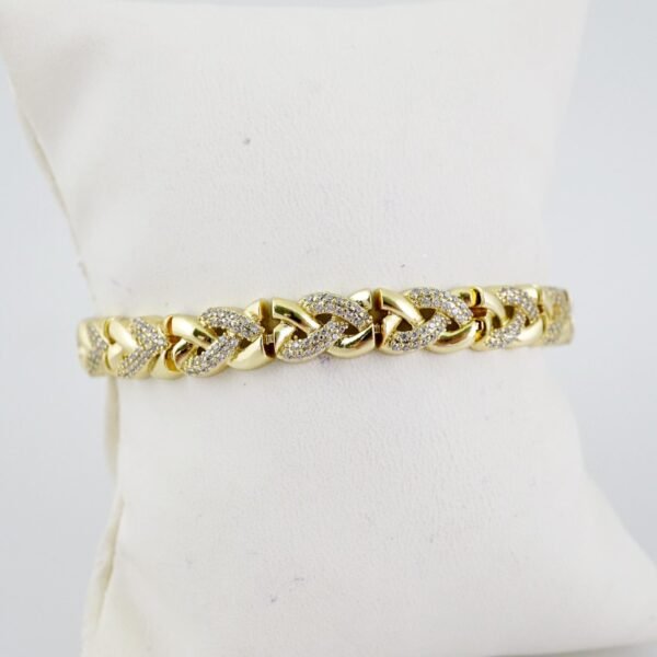 B1463 Bracelet - Pulseras - Zircon Stone - 14K Real Color