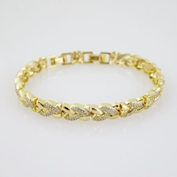 B1463 Bracelet - Pulseras - Zircon Stone - 14K Real Color - Image 2