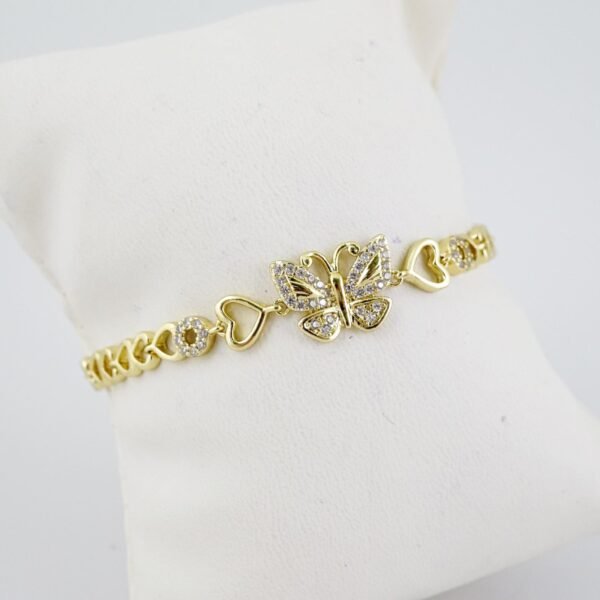 B1464 Bracelet - Pulseras - Zircon Stone - 14K Real Color