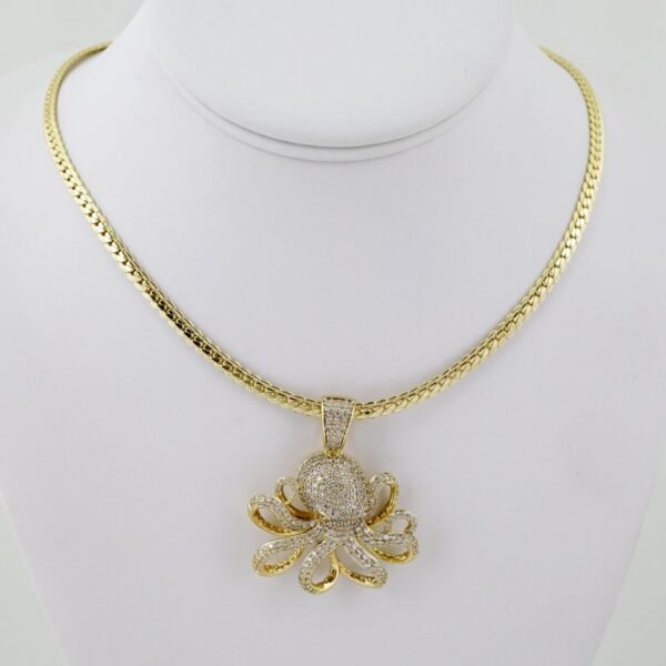 SET1607 Gargantilla - Choker - Zircon Stone - 14K Real Color