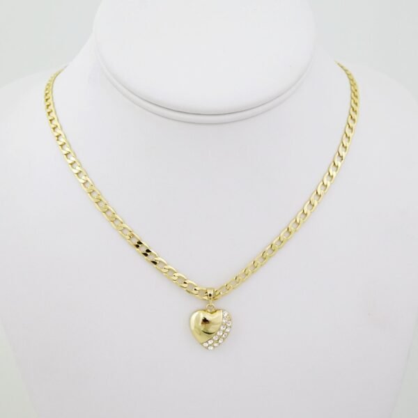 SET1610 Cadenas - Colgante -  Chain W - Pendants - 14K Real Color - Zircon Stone - 4mmX50cm