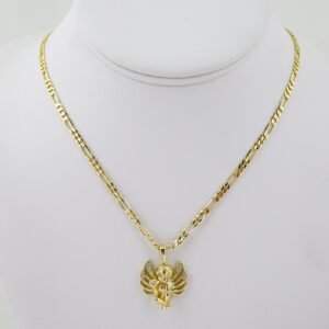 SET1611 Cadenas - Colgante -  Chain W - Pendants - 14K Real Color - Zircon Stone - 3mmX50cm
