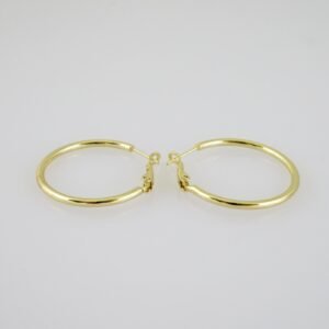 E2147 Earrings - Aretes - Plain - 14K Real Color