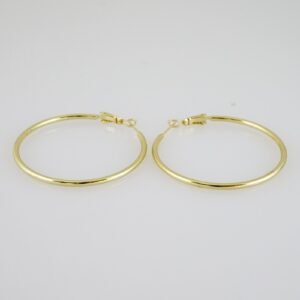 E2148 Earrings - Aretes - Plain - 14K Real Color