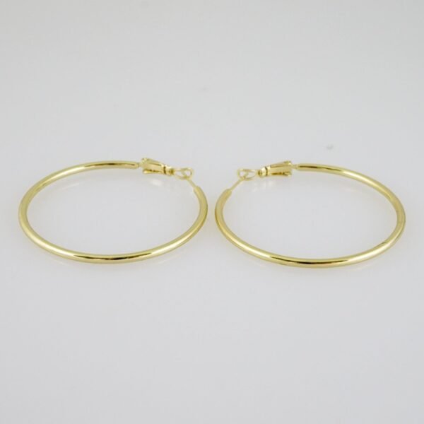 E2148 Earrings - Aretes - Plain - 14K Real Color