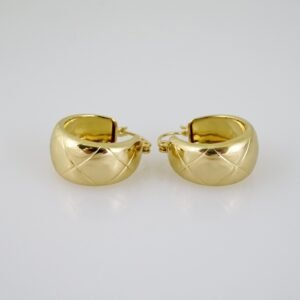 E2150 Earrings - Aretes - Plain - 14K Real Color
