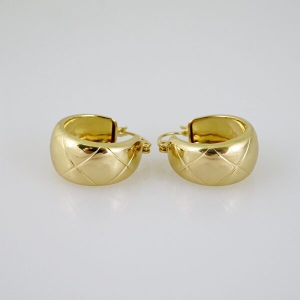 E2150 Earrings - Aretes - Plain - 14K Real Color