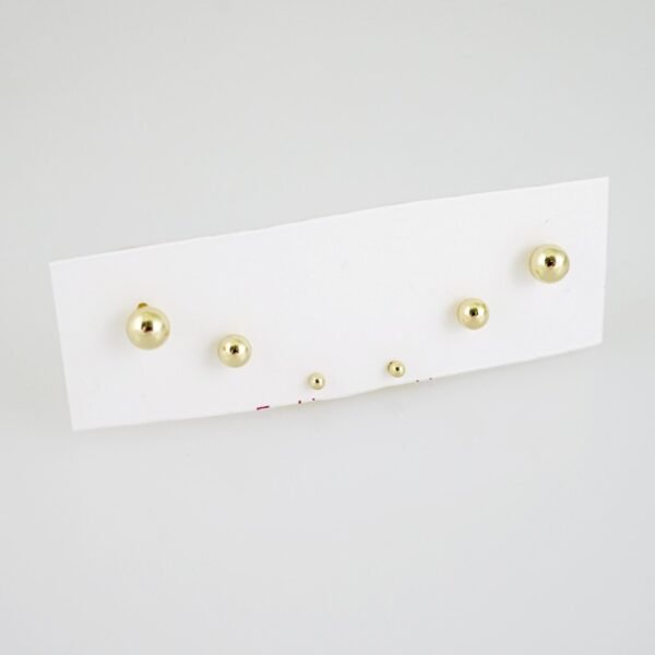 E2156 Earrings - Aretes - Plain - 14K Real Color