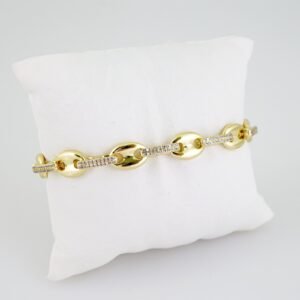 B1459 Bracelet - Pulseras - Zircon Stone - 14K Real Color