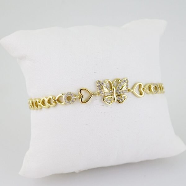 B1461 Bracelet - Pulseras - Zircon Stone - 14K Real Color