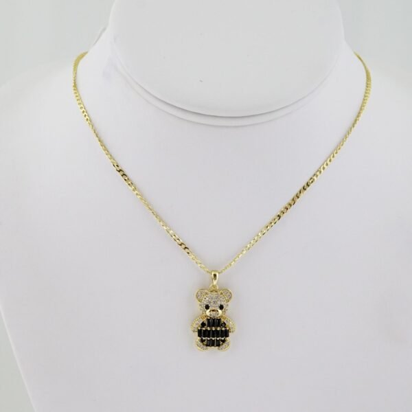 SET1602 Cadenas - Colgante -  Chain W - Pendants - 14K Real Color - Zircon Stone - 2mmX50cm